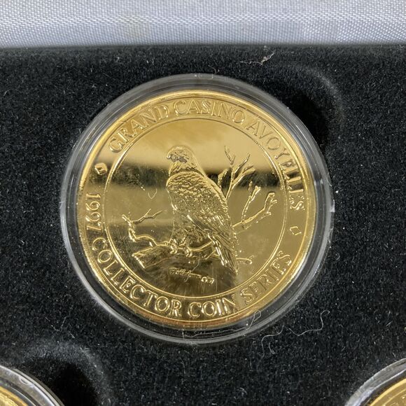 GRAND‎ CASINO 1997 WILDLIFE SERIES III 4 COIN COLLECTOR SET - Picture 3 of 6